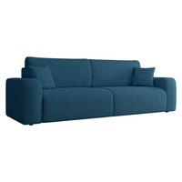 SCHLAFSOFA Piano Cord - Blau/Schwarz, Holz/Kunststoff (245/82/92cm) - MIRJAN24