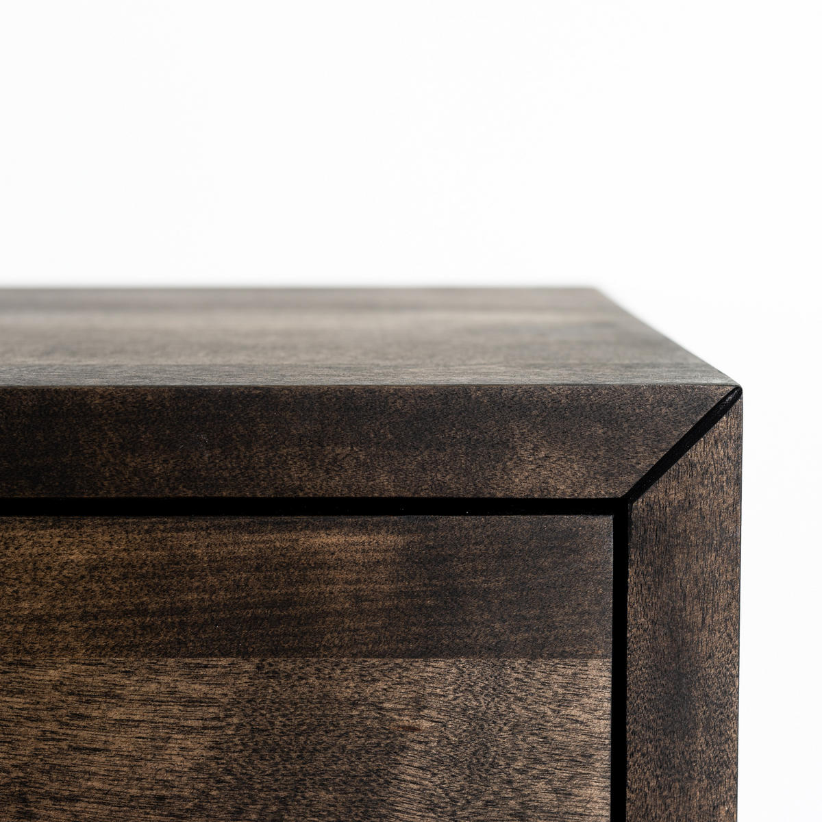 NACHTTISCH Hugo 2er Set, schwarze Birke, 30/39/39 cm - Schwarz, Holz (39/39/30cm) - WOODEK