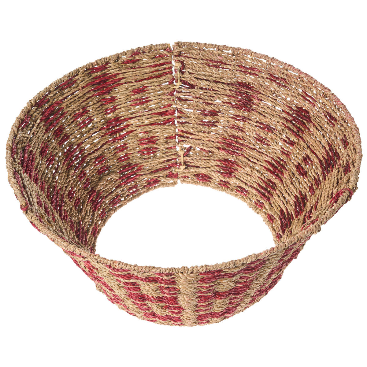 WEIHNACHTSBAUMKRAGEN 25 cm Naturfarben Neige - Naturfarben, Naturmaterialen (25cm) - Beliani