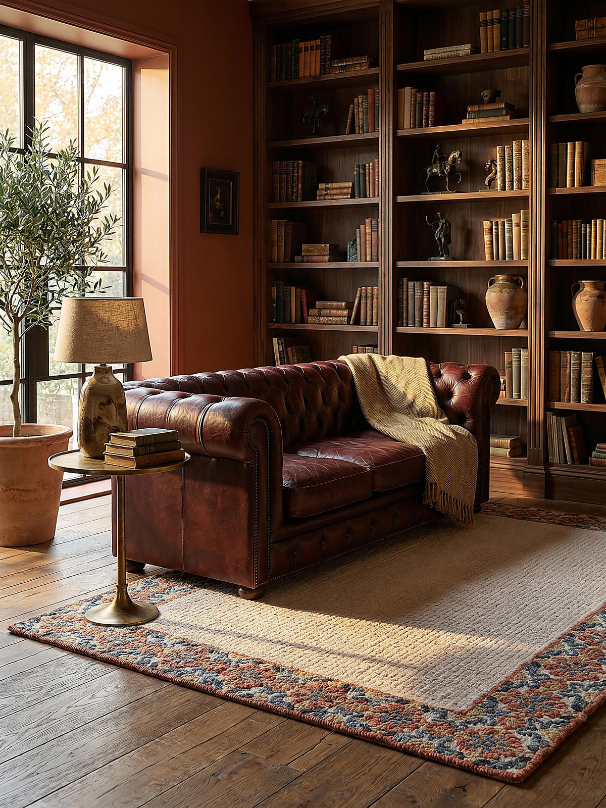 WOLLTEPPICH BROK, mit Bordüre, Rot, 160 x 230 cm - Beige, Textil (160/230cm) - KADIMA DESIGN