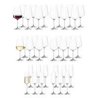 GLÄSERSET Puccini transparent 36er Set - Transparent, Glas - Leonardo Living
