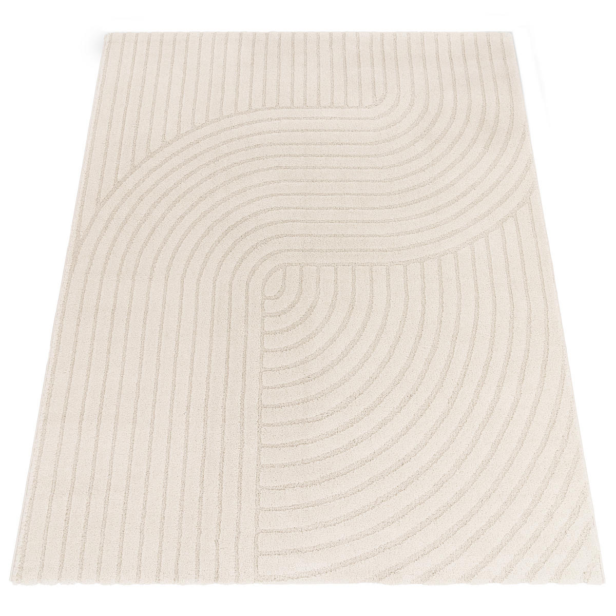 KURZFLORTEPPICH 160/220 cm Aura 701 - Creme, Textil (160/220cm) - Paco Home
