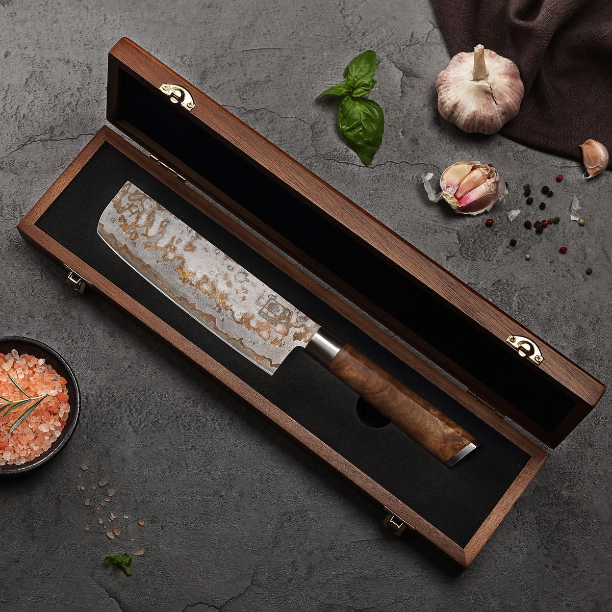 NAKIRI 17 cm - Ahornfarben, Holz/Metall (31cm) - Zayiko