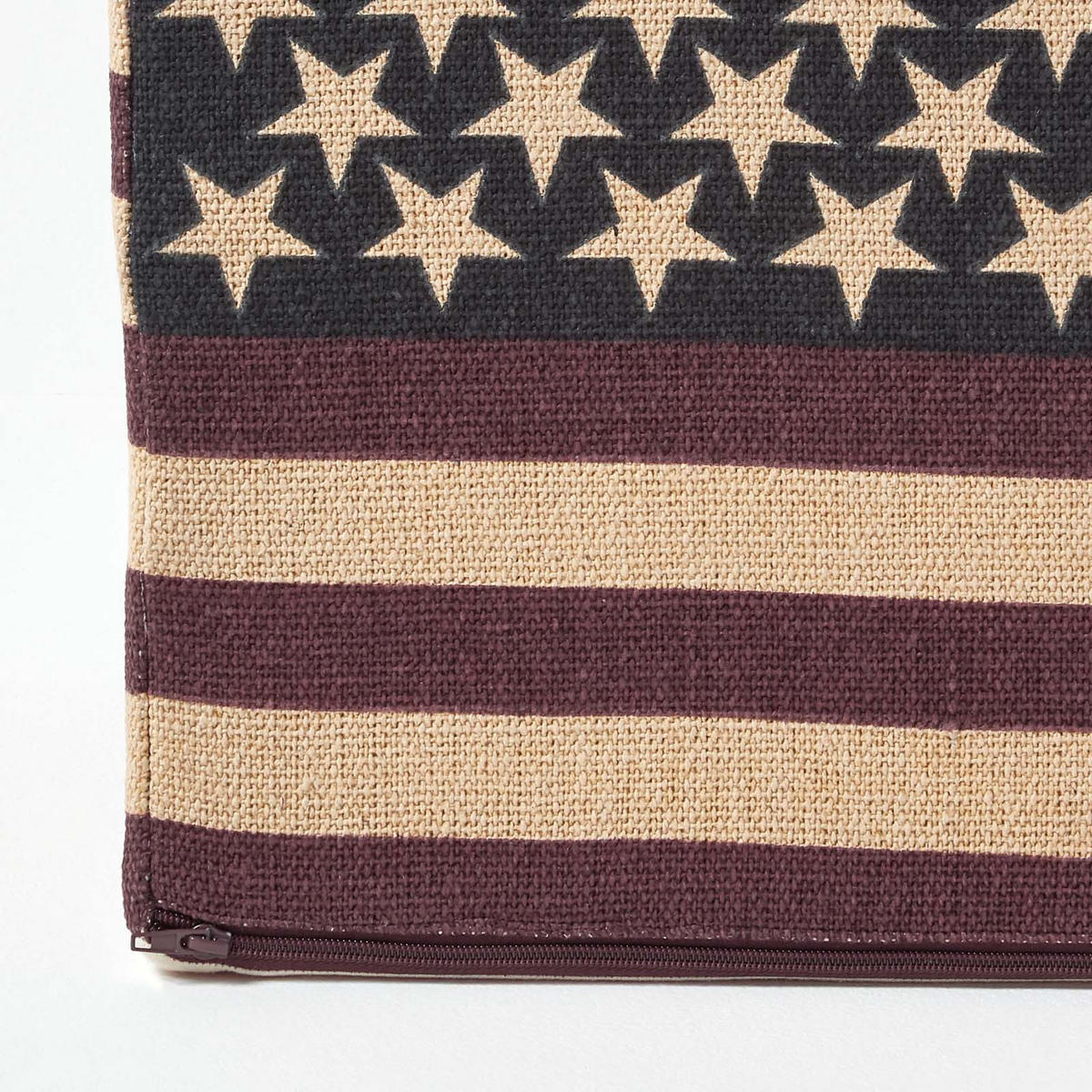 SITZWÜRFEL Stars & Stripes im Vintage-Stil, 36/36/38 cm - Dunkelblau, Textil (36/38/36cm) - Homescapes