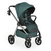 KOMBIKINDERWAGEN Unique 3 in 1 grün Babyschale Stoßdämpfer PU-Räder Tasche - Grün, Metall (75/59/104cm) - Cangaroo