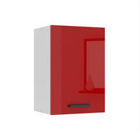 HÄNGESCHRANK SG 40 cm, mit 1 Tür, Rot Hochglanz - Rot, Holz (40/58/29.6cm) - B BELINI GROUP