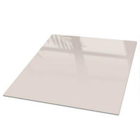 TISCHPLATTE 50x50 cm – Beige Stein - Creme, Glas (50/50/0.4cm) - Wallfluent