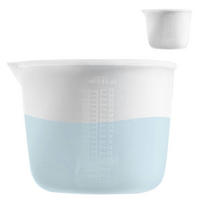 MESSBECHER Silikon 1000 ml mit Skala - Transparent, Kunststoff (1L)