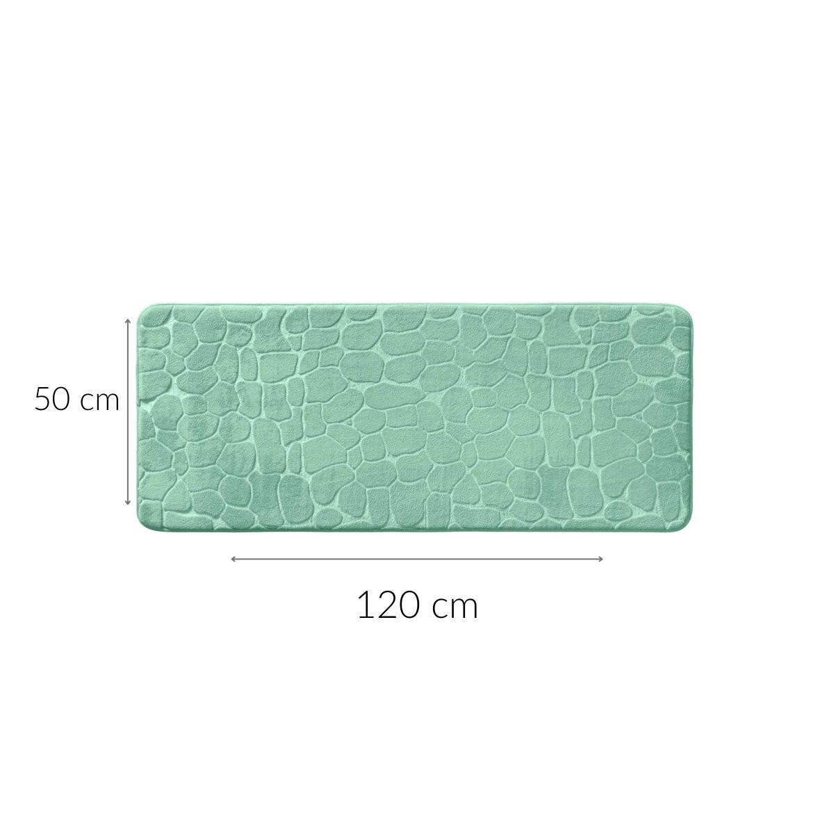 BADMATTE Geprägtes Muster 50/120 cm - Grün, Textil (50/120cm) - Douceur d´intérieur