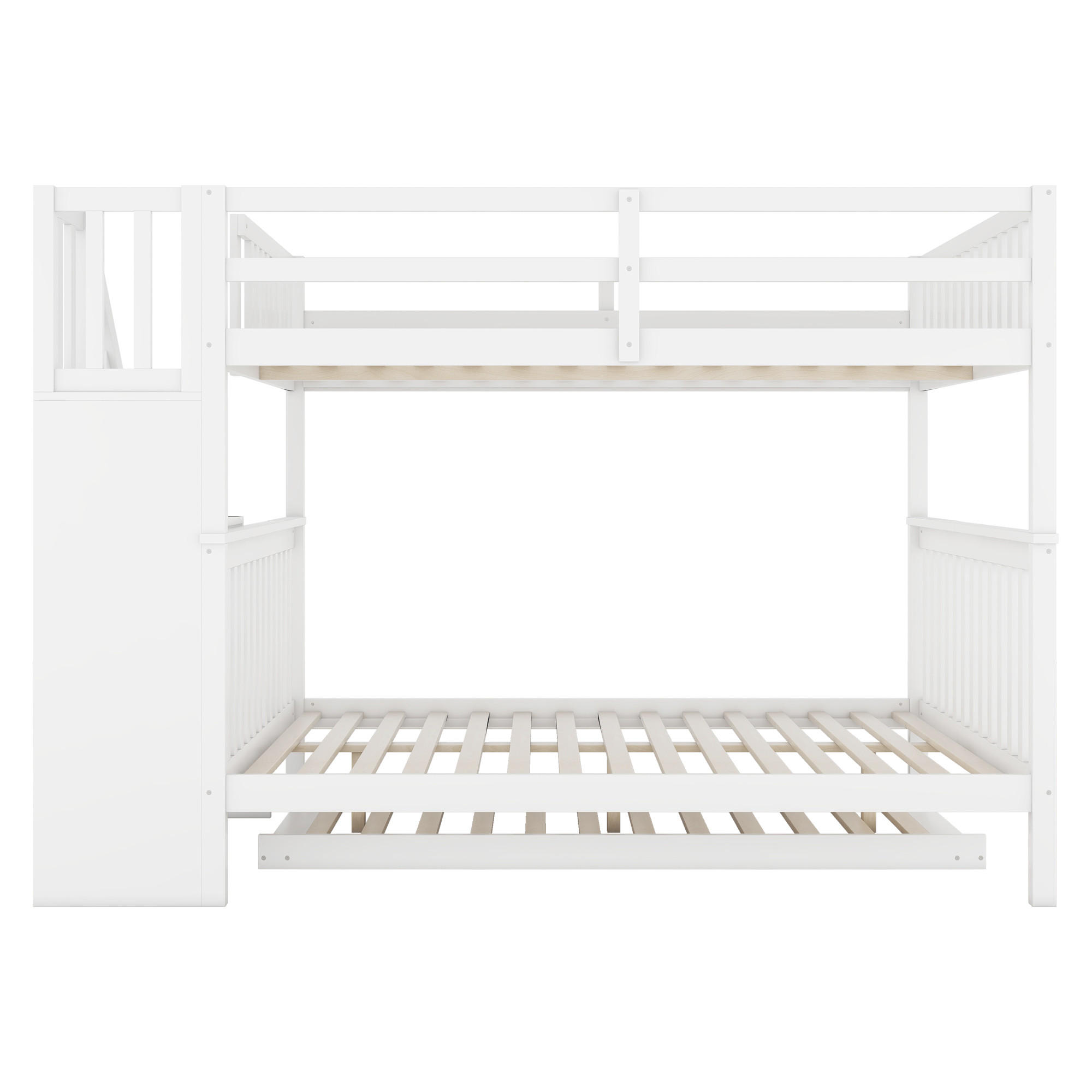 ETAGENBETT 140/200 cm Weiß - Weiß, Holz - Raumix