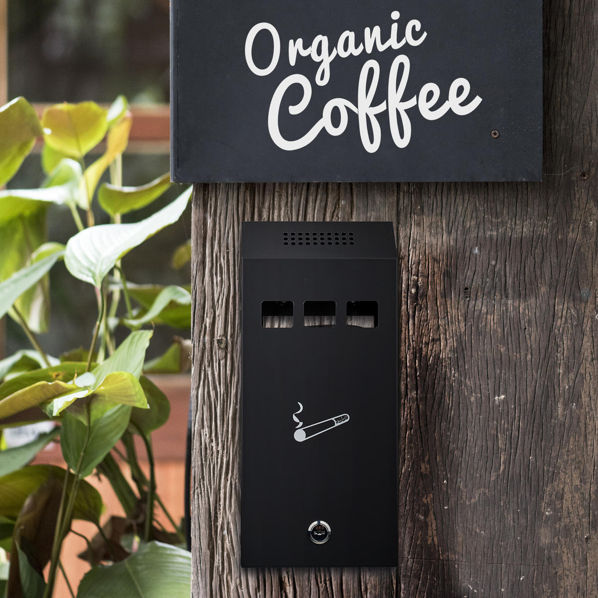 WANDASCHENBECHER - Schwarz, Metall (14.7cm) - Relaxdays