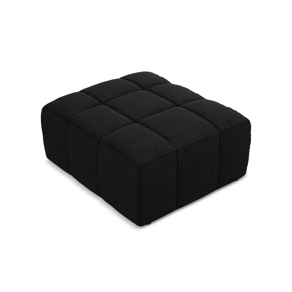 Thumbnail - Makamii Pouf, Schwarz, Textil, Holzwerkstoff, 1-Sitzer, 75x41x90 cm, Hergestellt in Europa, Oeko-Tex®, Wohnzimmer, Sofas...