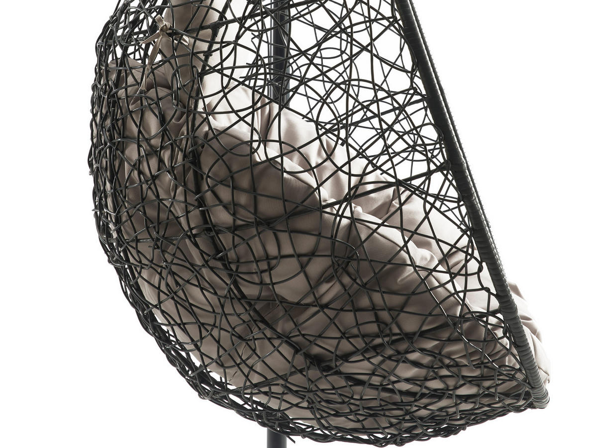 HÄNGESESSEL Fogo - Grau, Metall (90/195/95cm) - MIRJAN24