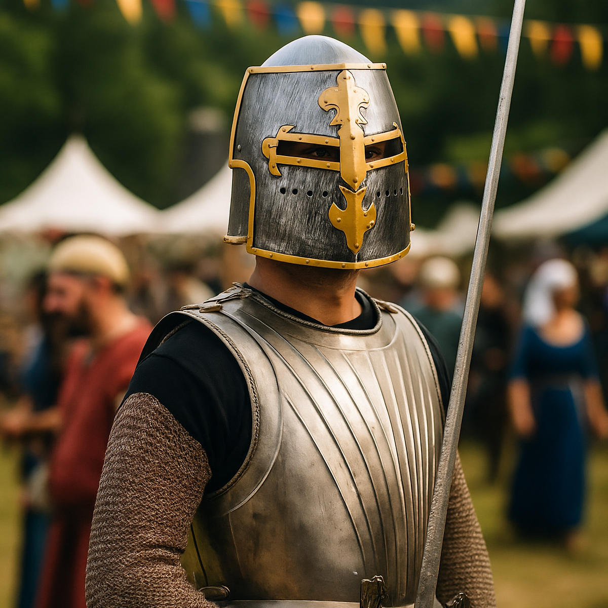 RITTERHELM - Multicolor, Kunststoff (22/22/26cm) - Relaxdays