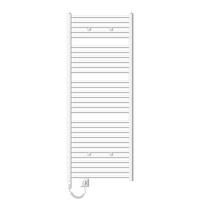BADHEIZKÖRPER elektrisch Sahara 750x1800 mm Weiß gerade mit Heizstab 900W - Weiß, Metall (3/180/75cm) - LuxeBath