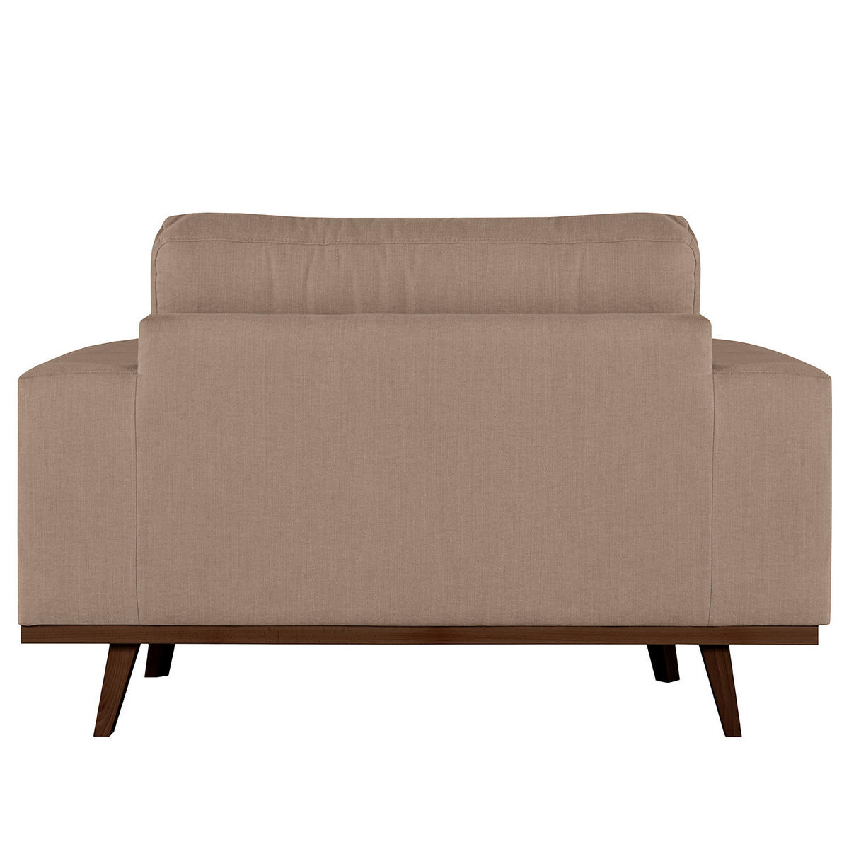 SESSEL - Taupe/Buchefarben, Buchenholz/Textil (122/81/88cm) - home24