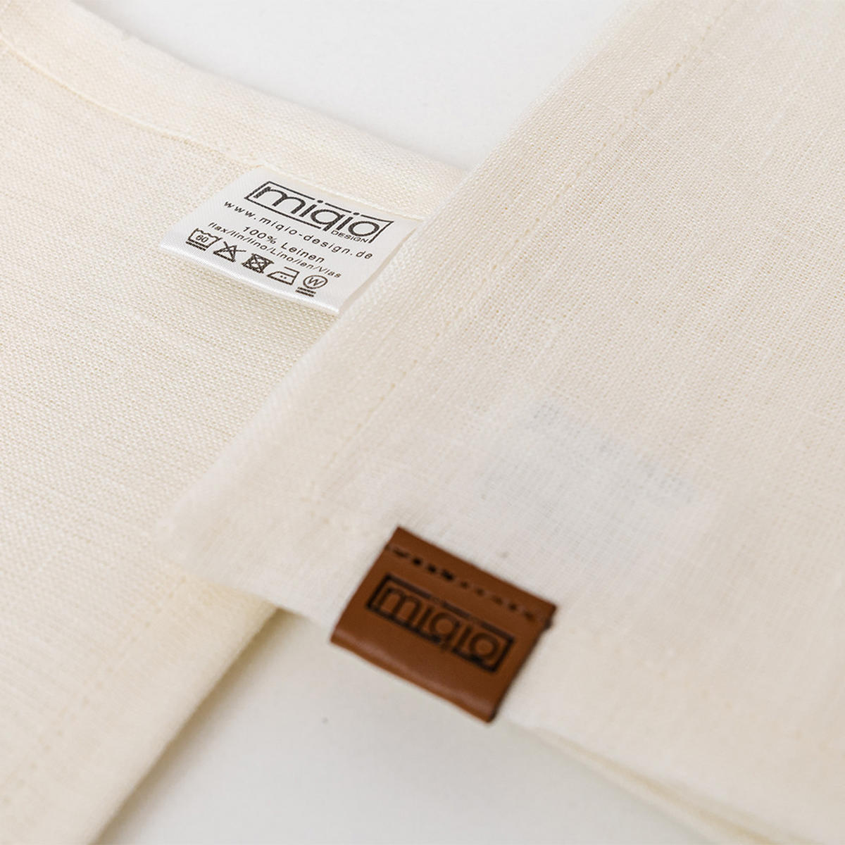 STOFFSERVIETTEN aus Leinen 6er-Set - Creme, Textil (45/23cm) - Miqio Design