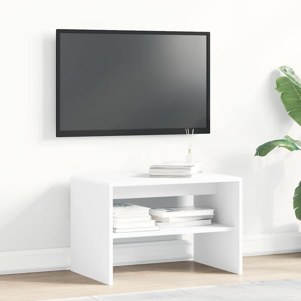 TV-SCHRANK Weiss 60/40/40 Cm Holzwerkstoff - Weiß, Holzwerkstoff (40/40/60cm) - vidaXL