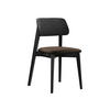 WOHNZIMMER STUHL KT63, Holzfarbe: Schwarz - Schwarz/Braun, Holz/Textil (47/80/49cm) - MIRJAN24