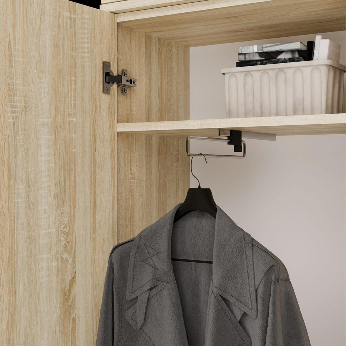 DULAP DE HOL - Dulap pentru hol cu spațiu pentru depozitare, stejar Sonoma 50/238/35 - stejar Sonoma, compozit lemnos (50/238/35cm) - RAUMHIRSCH FURNITURE