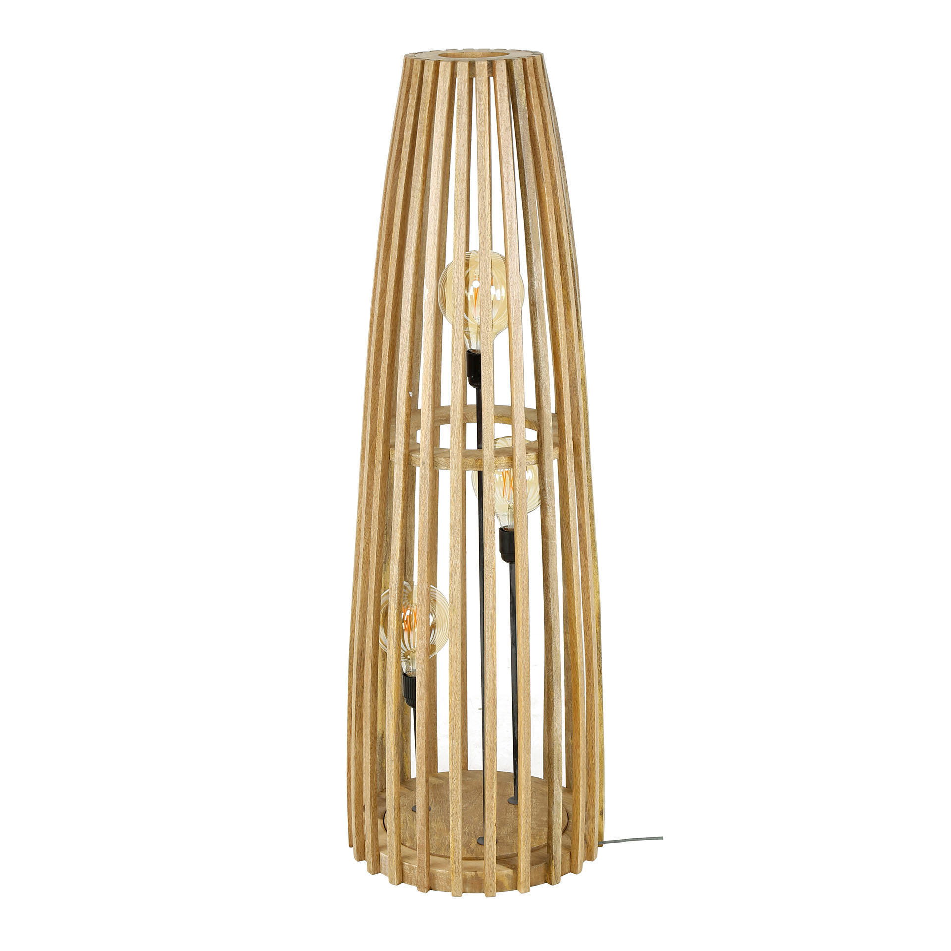 STEHLEUCHTE Launch Braun 40/40/123 cm - Braun, Holz (40/40/123cm) - Hoyz Collection