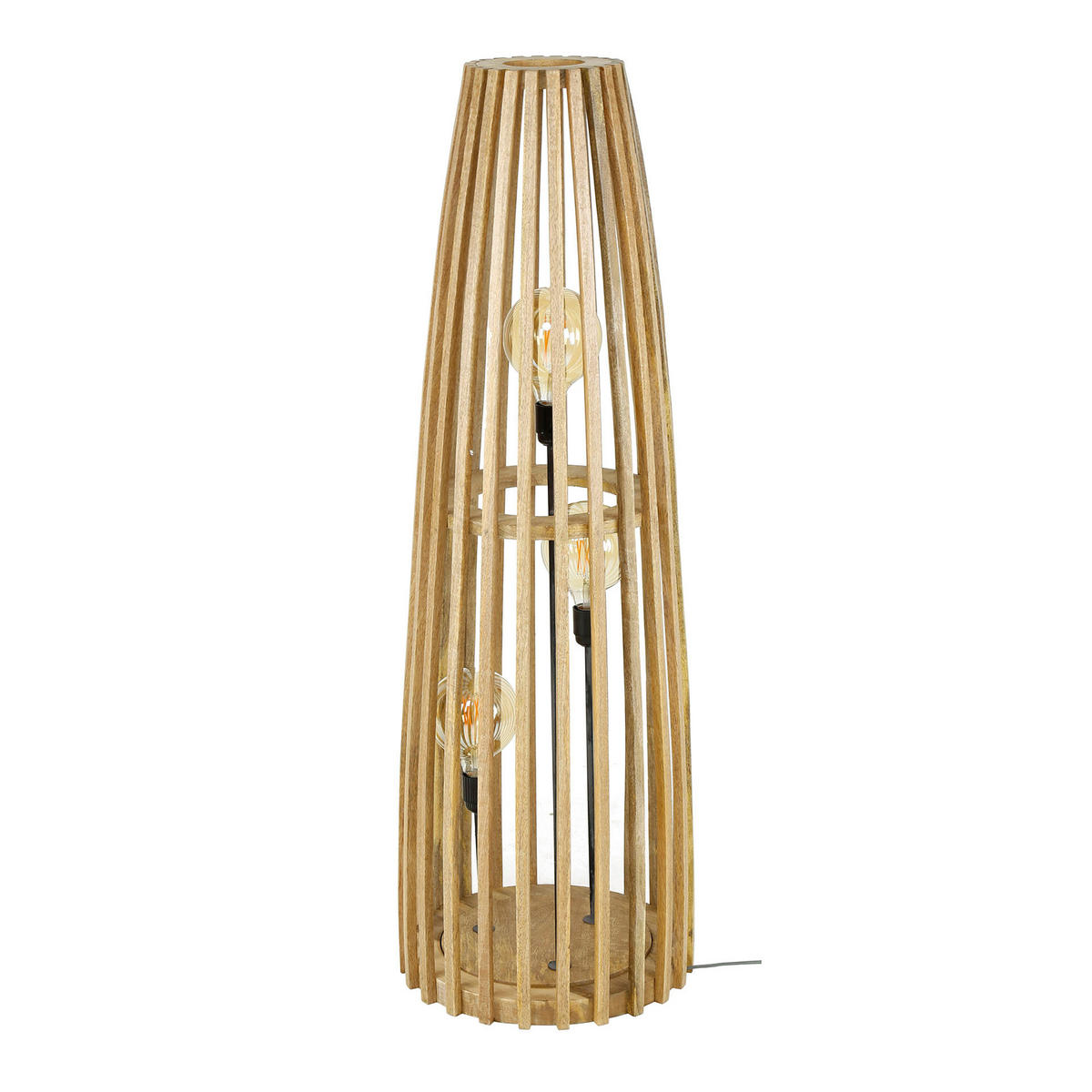 STEHLEUCHTE Launch Braun 40/40/123 cm - Braun, Holz (40/40/123cm) - Hoyz Collection