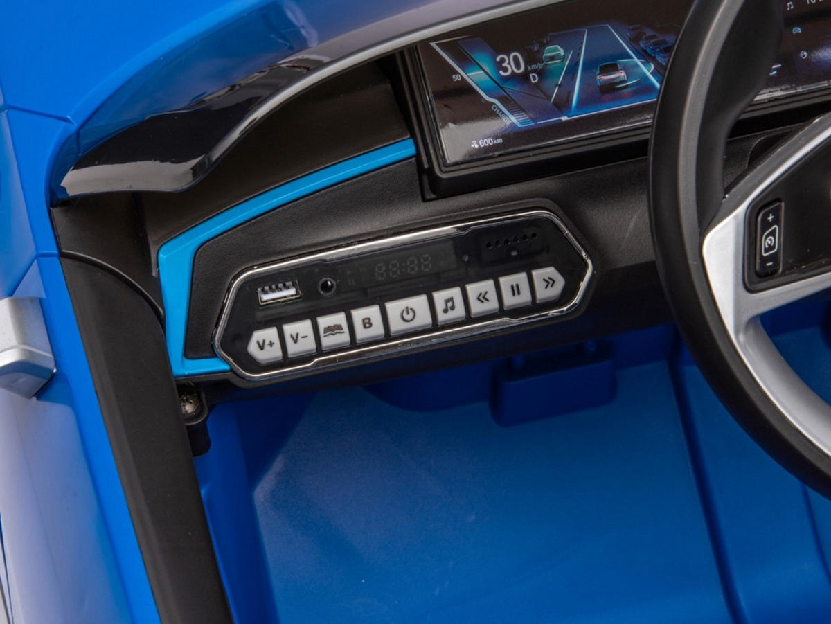 KINDER ELEKTROAUTO BMW i4 blau - Blau, Kunststoff (115/67/54cm) - TPFLiving