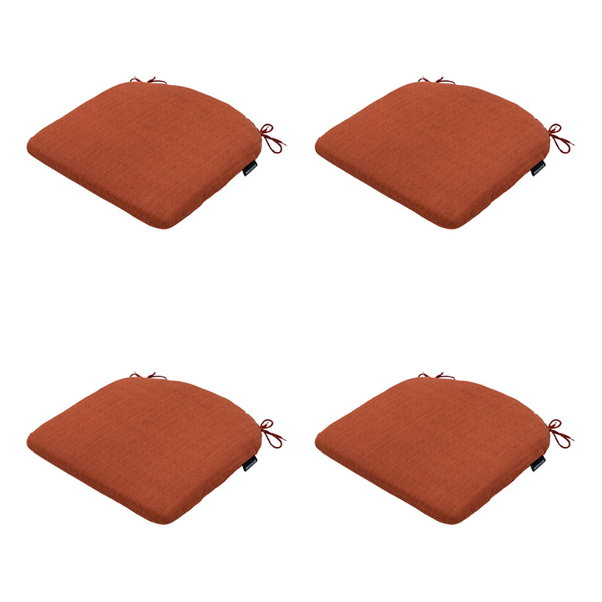 SITZKISSEN Basic 46/48 cm 4er-Set - Rotbraun, Textil (48/4/46cm) - Madison