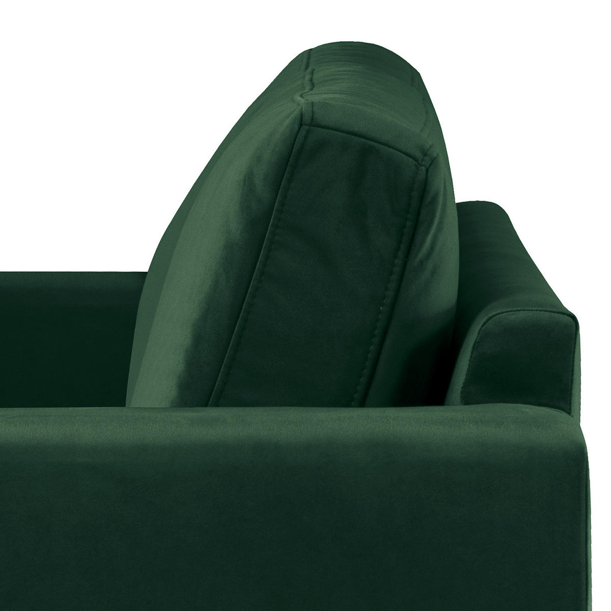 SESSEL - Eichefarben/Grün, Eichenholz/Textil (122/81/88cm) - home24