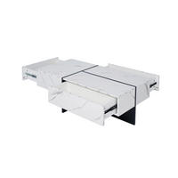 COUCHTISCH 100/50/34,5 cm Weiß mit App-gesteuertem LED-Beleuchtungssystem - Weiß, Holzwerkstoff (100/50/34.5cm) - OKWISH