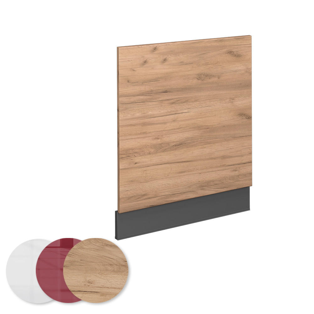 FRONTBLENDE Fame-Line Goldkraft Eiche 60 cm ohne AP - Honigeiche/Anthrazit, Holzwerkstoff (60/67.4/1.6cm) - Vicco