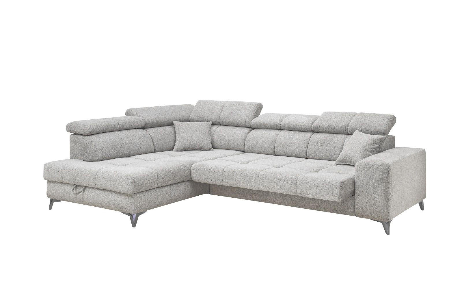 ECKSOFA mit elektrischer Wallaway-Funktion und vielseitigen Anpassungsmöglichkeiten - Taupe, Textil (282/198cm) - ed exciting design