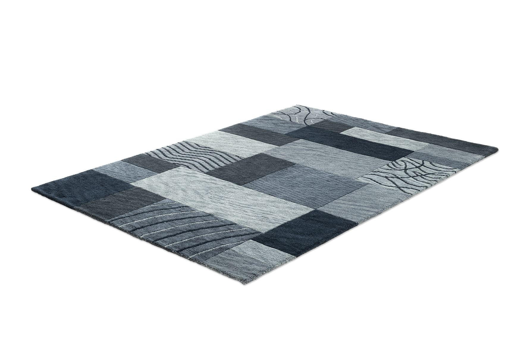 HANDTUFTTEPPICH Royal Domas 190x290 cm - Anthrazit, Textil (190/290cm) - THEKO