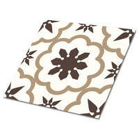 FLIESENAUFKLEBER 9 Stück 30x30 cm selbstklebend Geometriesterne - Braun, Textil (30/1.6/30cm) - TULUP