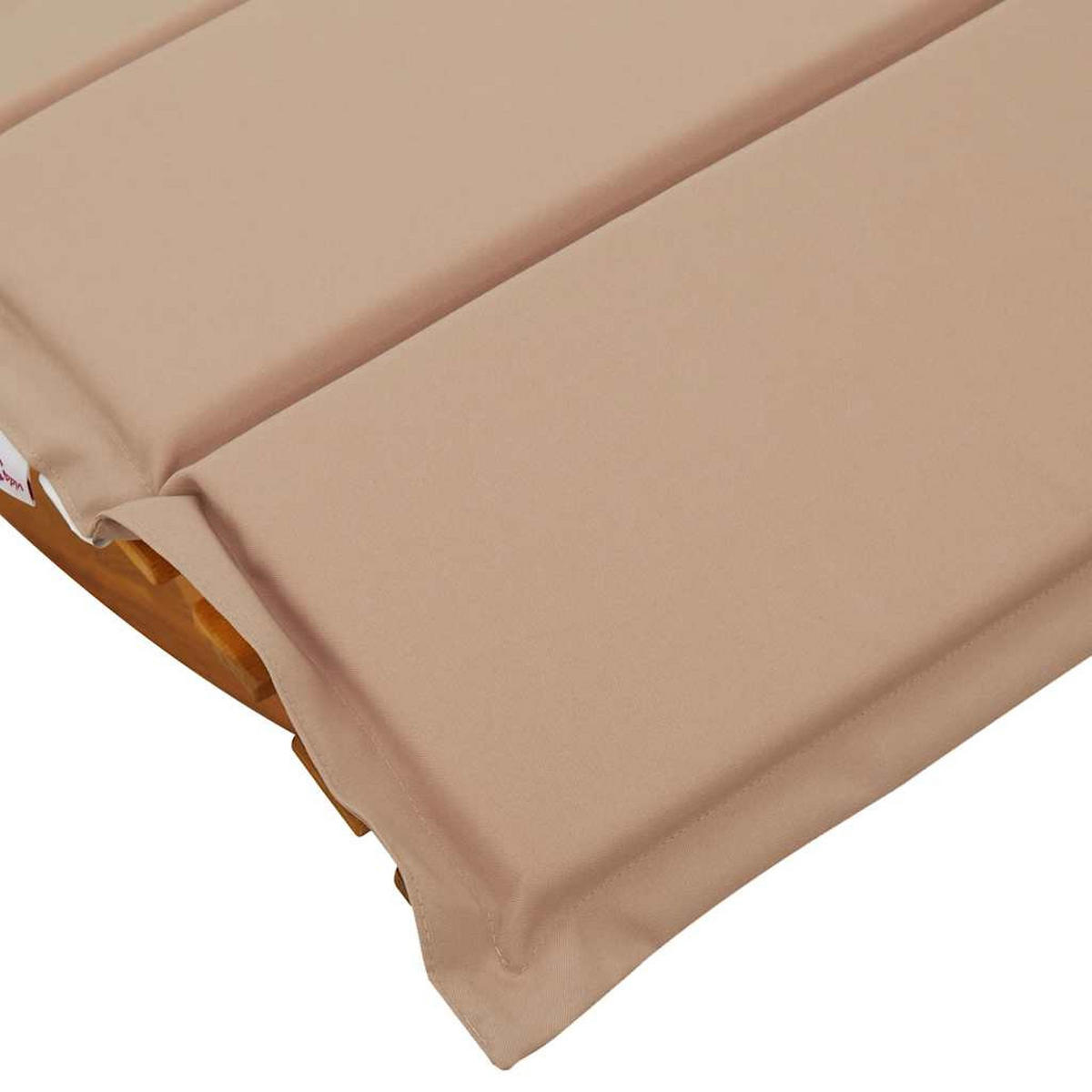 SCHAUKELLIEGE Mit Auflage Massivholz Akazie - Hellbraun/Braun, Holz (60/74/154cm) - vidaXL