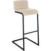 BARHOCKER Stoff Creme - Creme/Schwarz, Textil/Metall (40/96/50cm) - CLP