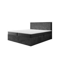 BOXBETT Hidis - Dunkelgrau, Holzwerkstoff/Textil (140/200cm) - Fun Möbel