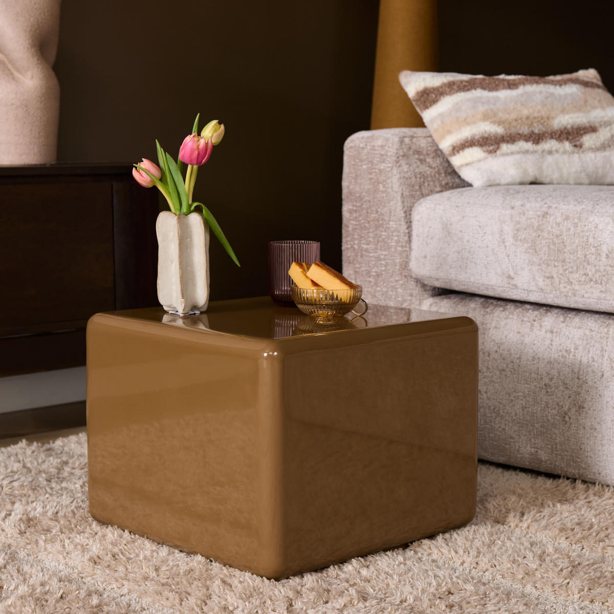 COUCHTISCH Braun 40/40/32 cm - Braun, Holz (40/40/32cm) - Starfurn