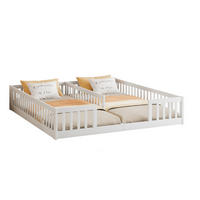 KINDERBETT 90/200 cm in Weiß aus Kiefernholz und MDF mit Sicherheitsgitter - Weiß, Holz (90/200cm) - OKMYHOME