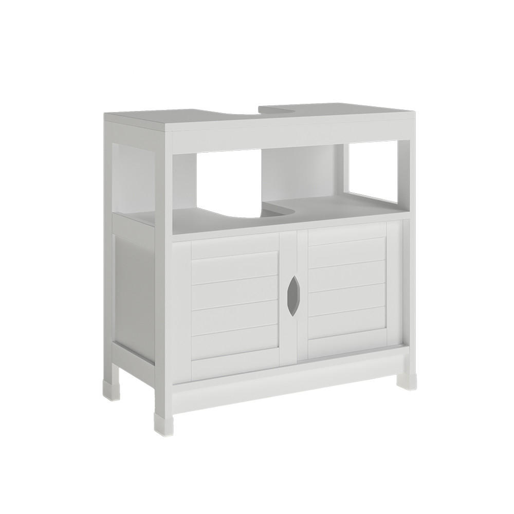 WASCHBECKENUNTERSCHRANK Vilda Weiß 60 x 60 cm - Weiß, Holzwerkstoff (60/60/30cm) - Vicco