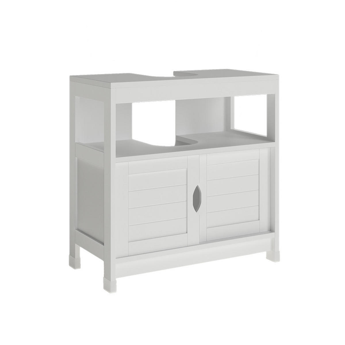 WASCHBECKENUNTERSCHRANK Vilda Weiß 60 x 60 cm - Weiß, Holzwerkstoff (60/60/30cm) - Vicco