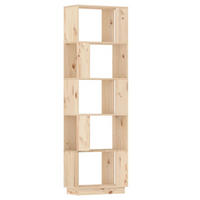 BÜCHERREGAL/RAUMTEILER 51x25x163,5 cm Massivholz Kiefer - Braun, Holz (51/163.5/25cm) - furnicato