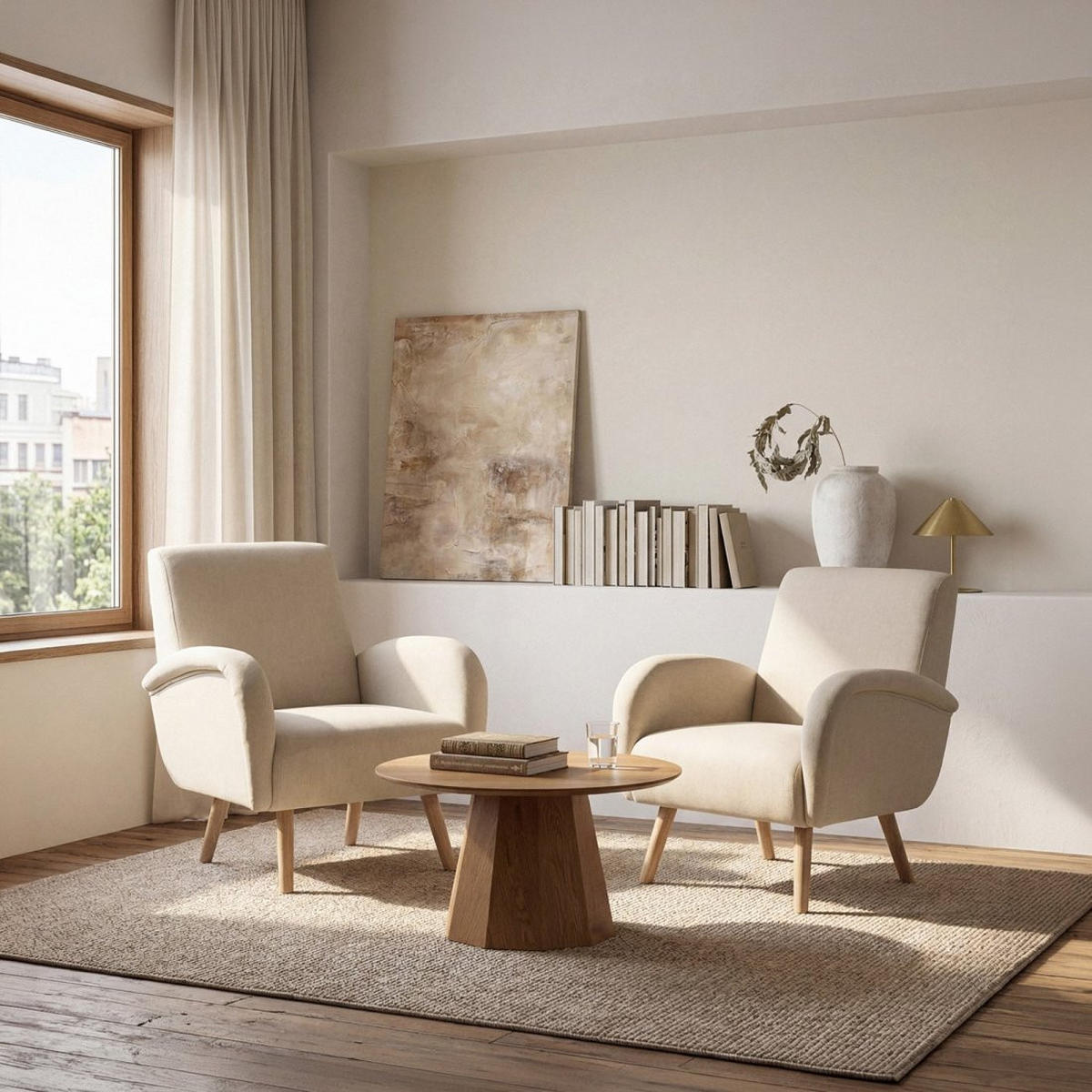 LESESESSEL Iraida Beige 73 cm x 82 cm - Beige, Textil (73/82/74cm) - Klast Home