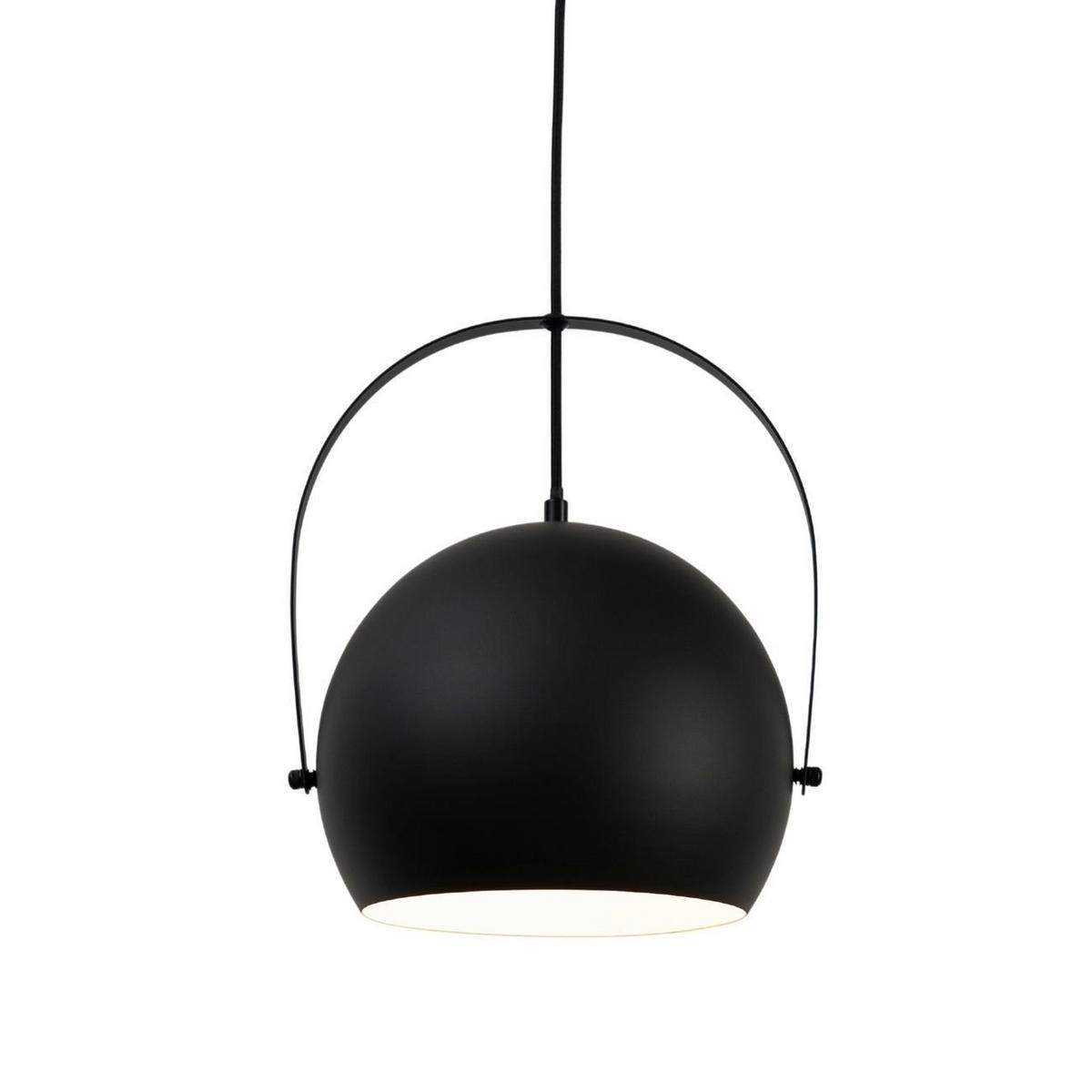 HÄNGELEUCHTE Tassino, Schwarz und weiß, 30cm - Weiß, Metall (30/25/30cm) - KOSILUM