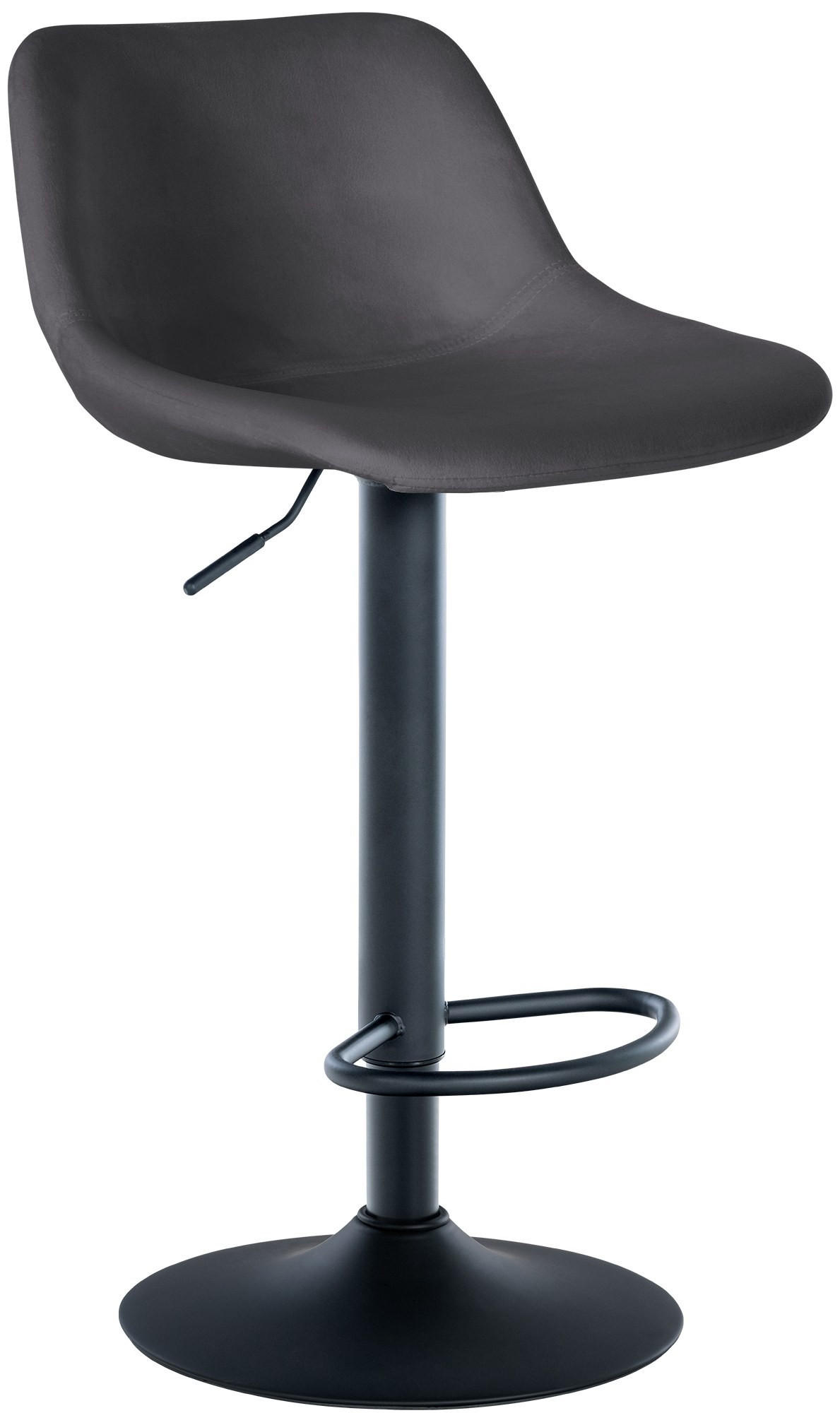 furnicato Barhocker Dunkelgrau 43x79x49 cm