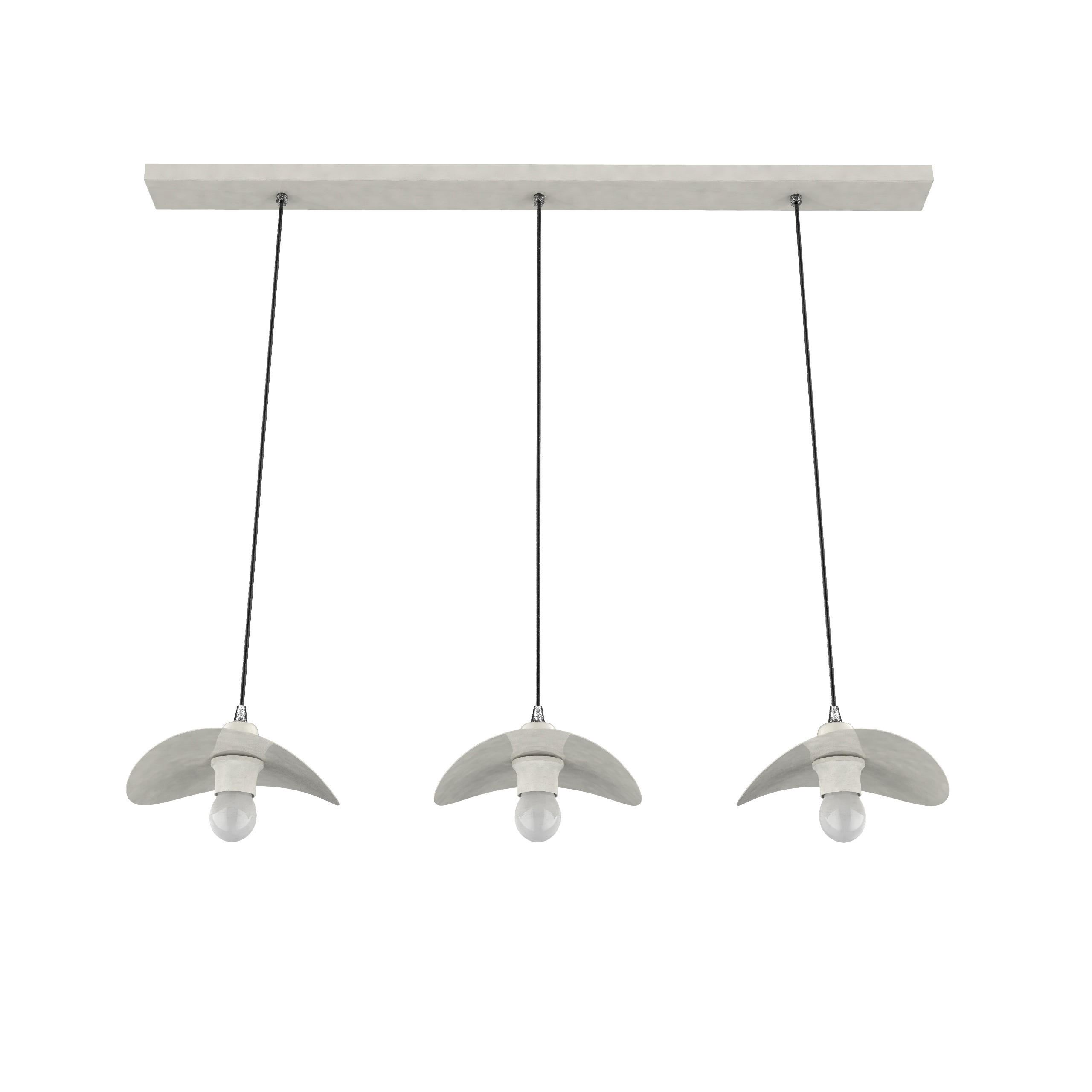 Lumicom Hängeleuchte Weiß Hochglanz 30x120x25 cm
