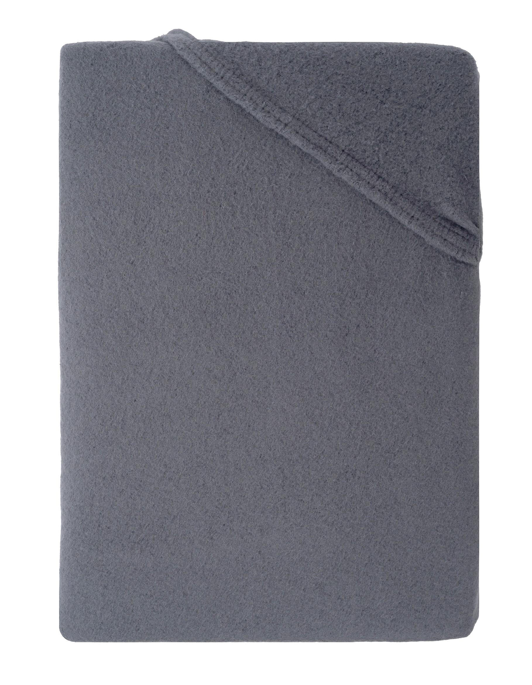 Carpe Sonno Teddy-Plüsch-Spannbettlaken Anthrazit 100x200 cm