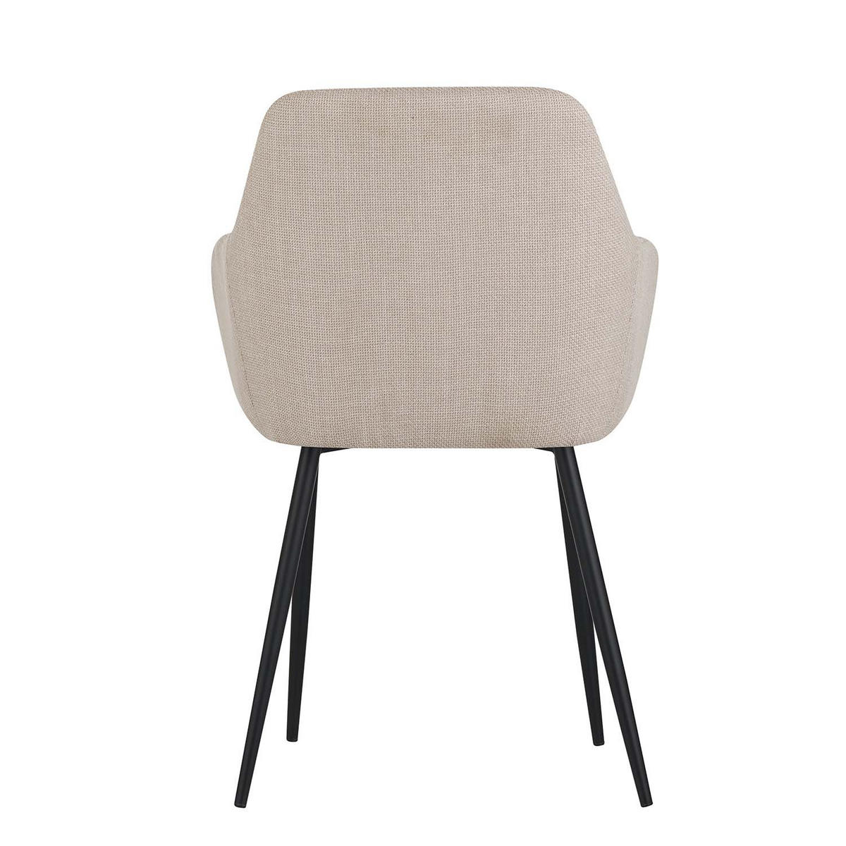 ARMLEHNSTUHL Maria - Beige - Beige/Schwarz, Textil/Metall (55/84/61cm) - Hela Vertriebs GmbH