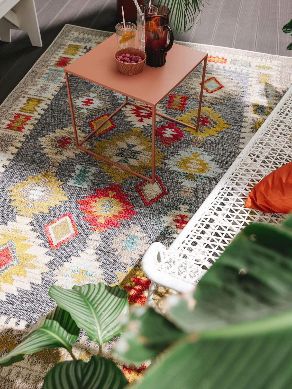 OUTDOOR-TEPPICH Noelia 160/230 cm - Multicolor, Kunststoff (160/230cm) - benuta Nest