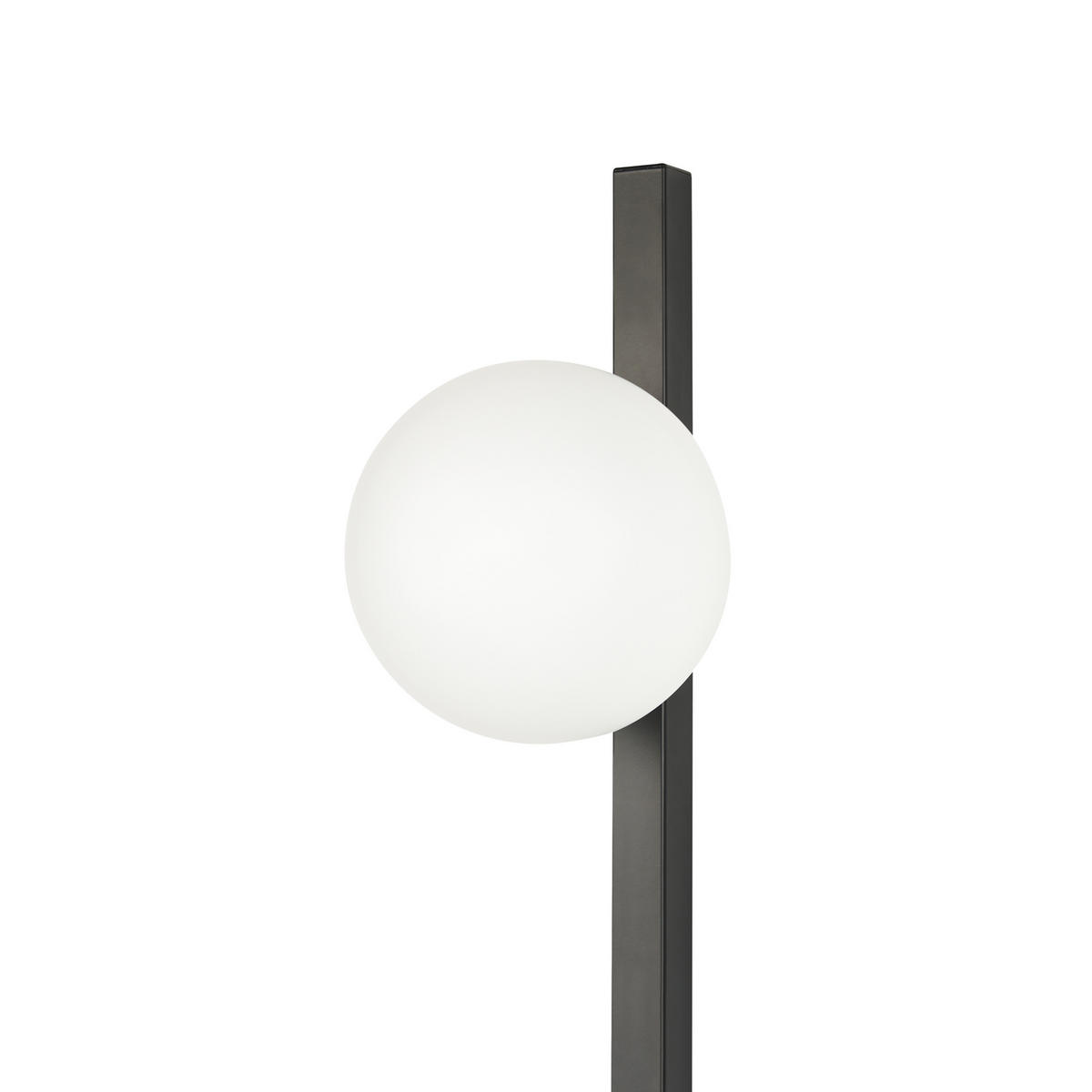 WANDLEUCHTE Isabella 17/15/86 cm - Schwarz, Glas (15/86/17cm) - Beliani